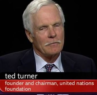 Ted Turner on Charlie Rose (PBS) – Part 1